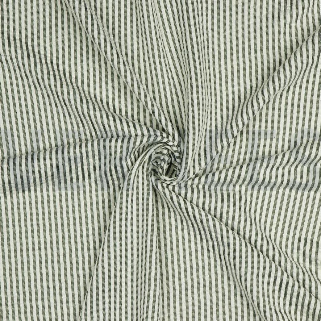 JERSEY JACQUARD STRIPES ARMY GREEN #2