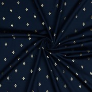 JERSEY FOIL DOTS NAVY (thumbnail) #2