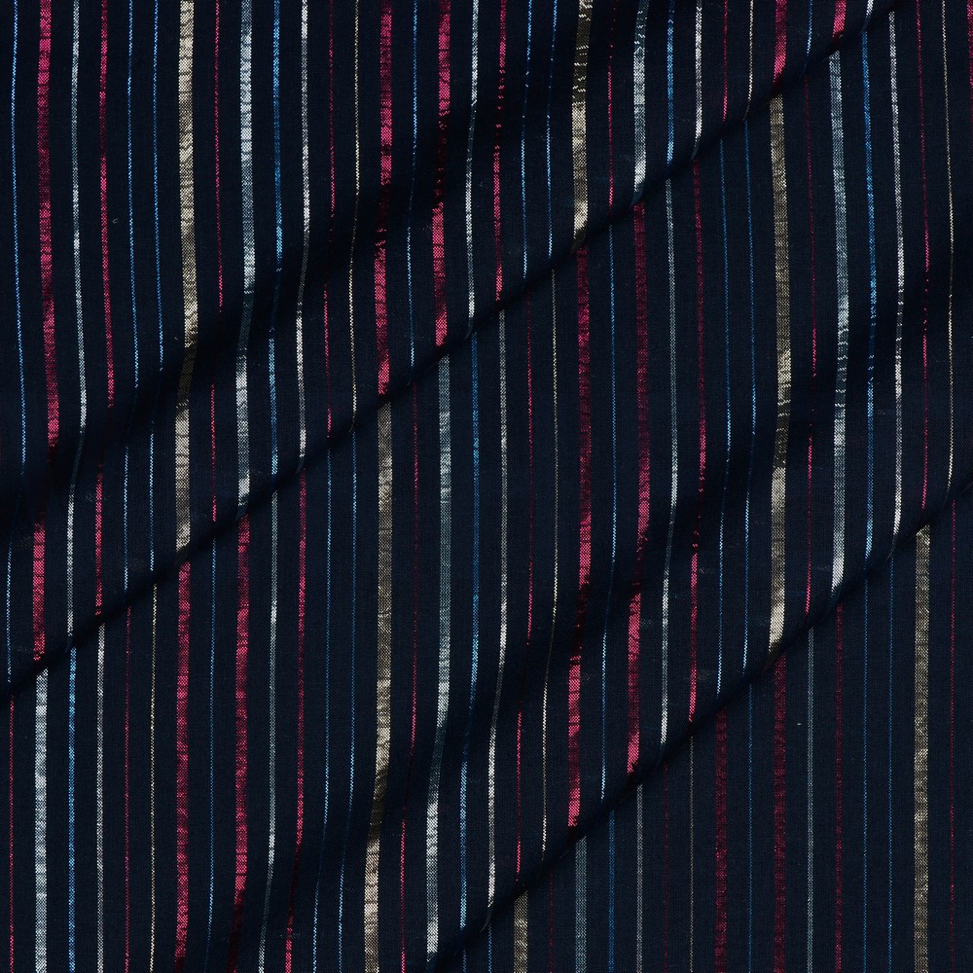 COTTON LUREX STRIPE NAVY (high resolution) #2