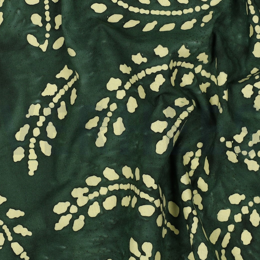 HANDCRAFTED BATIK COTTON GREEN #2