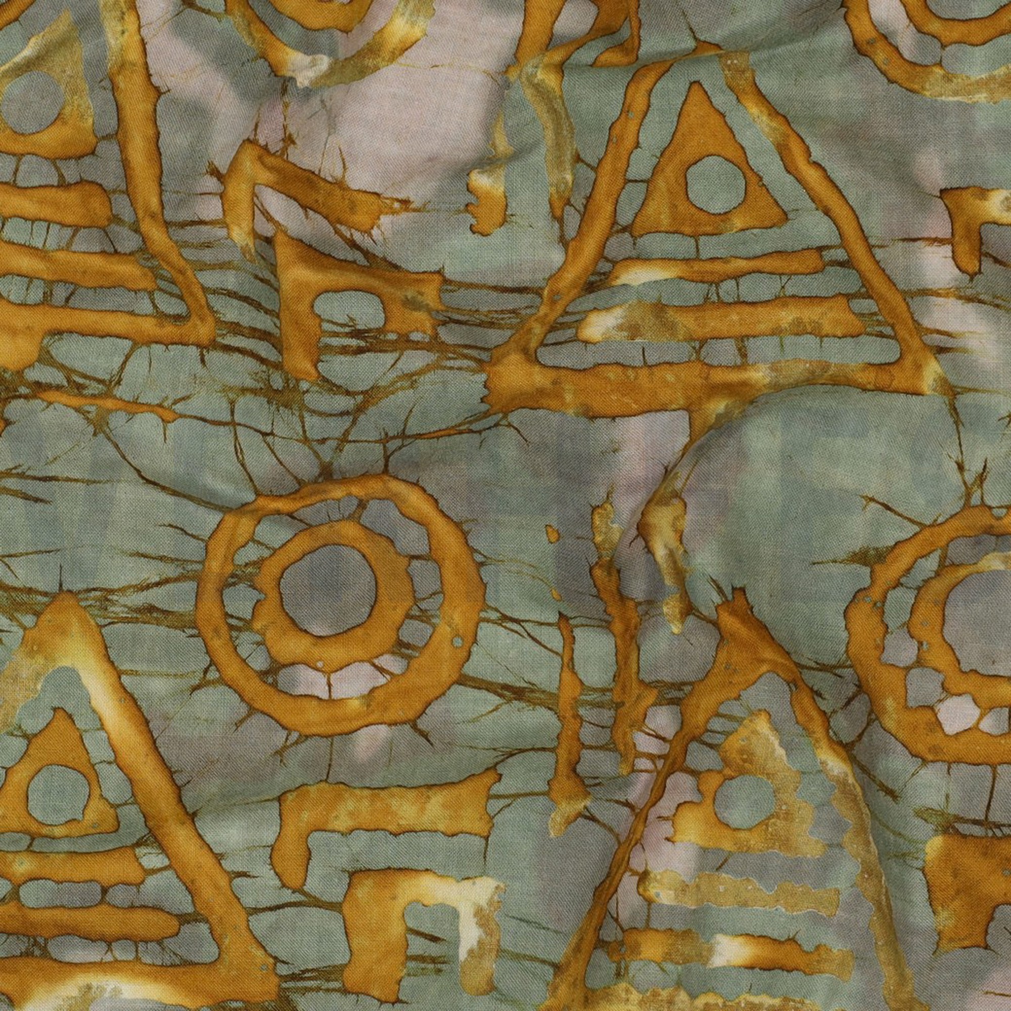 HANDCRAFTED BATIK COTTON OCHRE (high resolution) #2