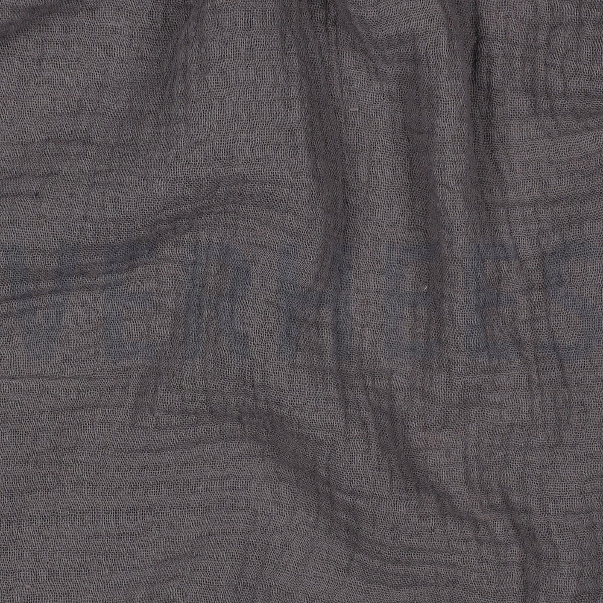 DOUBLE GAUZE GOTS DARK GREY (high resolution) #2