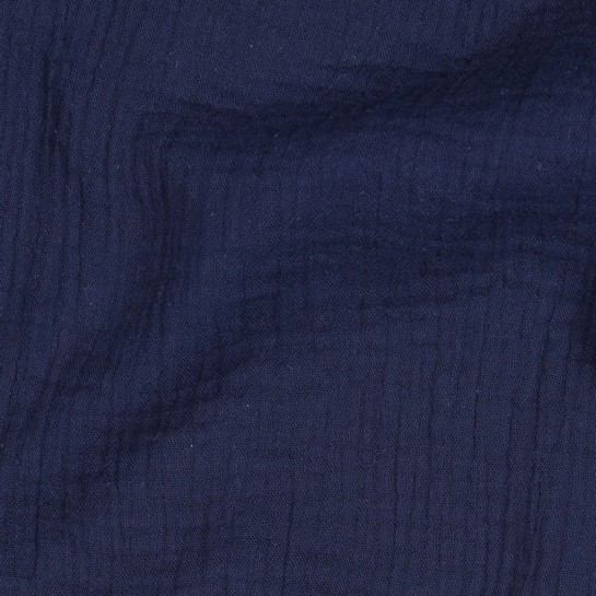 DOUBLE GAUZE GOTS NAVY #7
