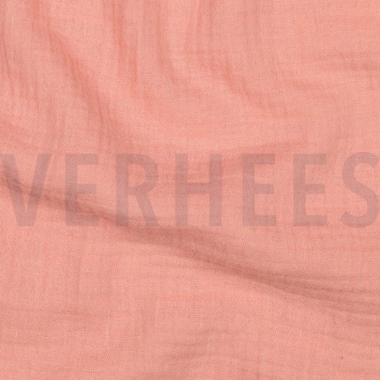 DOUBLE GAUZE GOTS SALMON #7