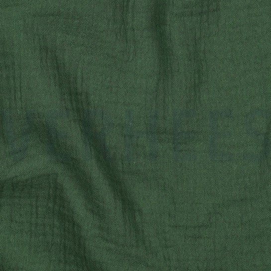 DOUBLE GAUZE GOTS DARK GREEN #7