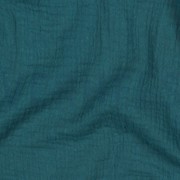 DOUBLE GAUZE GOTS DARK CYAN (thumbnail) #2