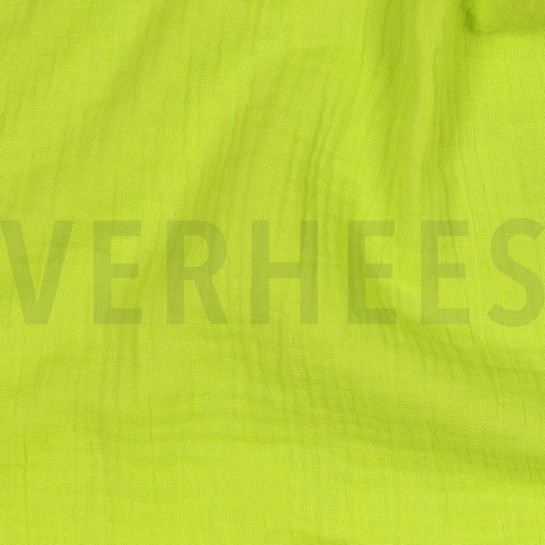 DOUBLE GAUZE GOTS GEEL NEON #7