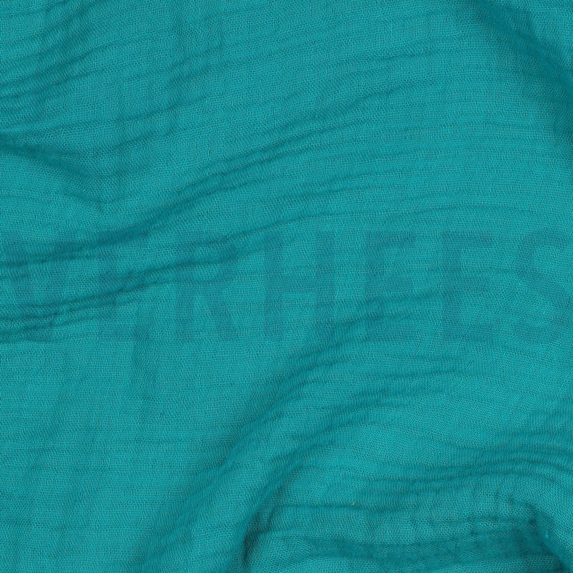 DOUBLE GAUZE GOTS TEAL (high resolution) #2