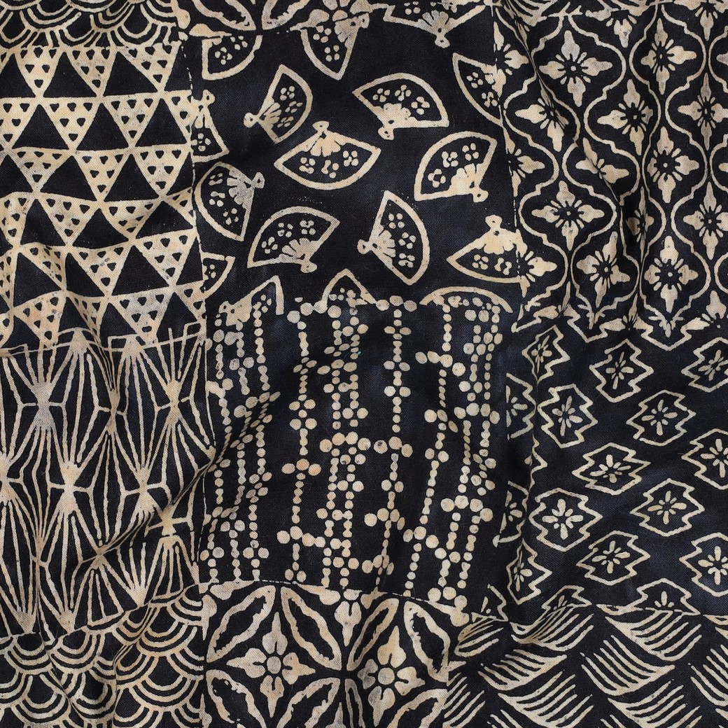 HANDCRAFTED BATIK COTTON NAVY #2