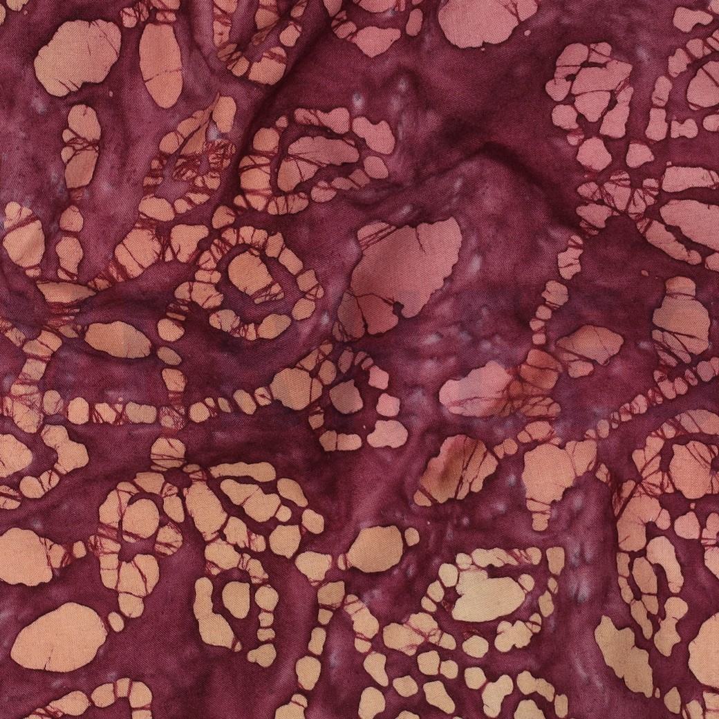 HANDCRAFTED BATIK COTTON CERISE #2