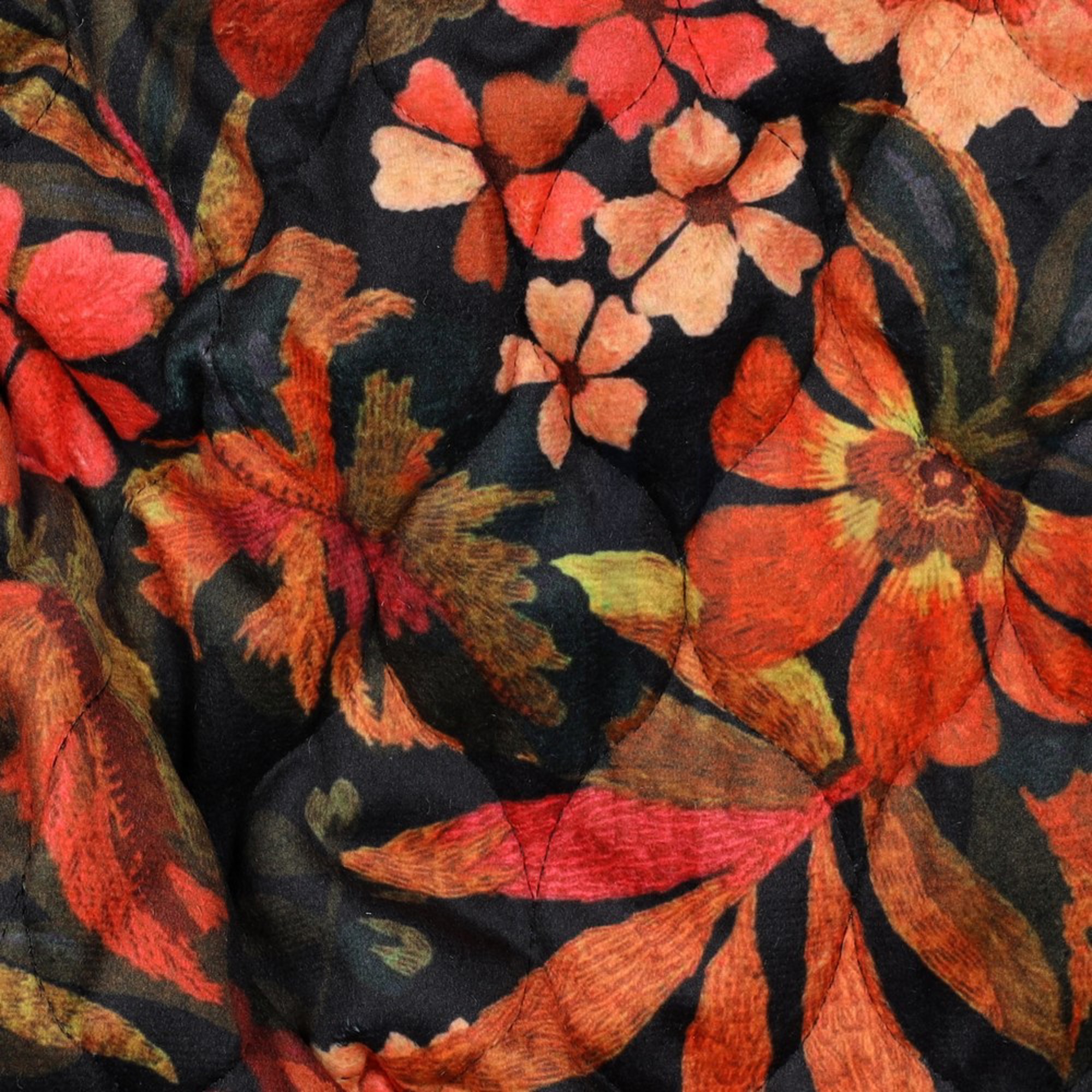 STEPPED VELVET DIGITAL FLOWERS FLAME ORANGE (high resolution) #2