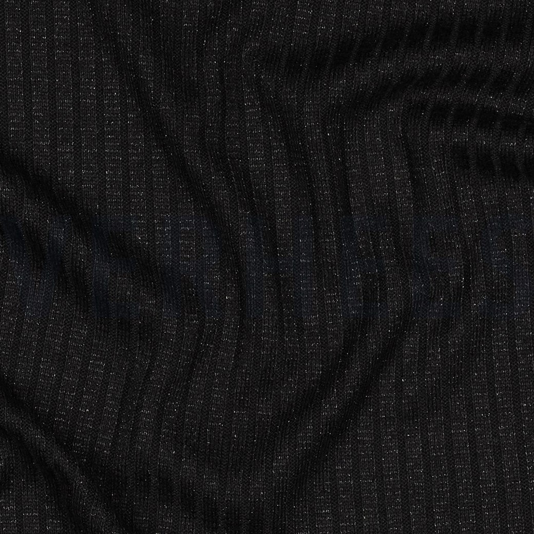 KNITTED LUREX BLACK SILVER LUREX #2