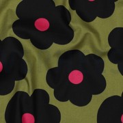 FINE POPLIN BIG FLOWER NERIDA HANSEN MOSS GREEN (thumbnail) #2
