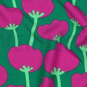LENZING ECOVERO POPPIES NERIDA HANSEN DARK GREEN (thumbnail) #2