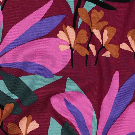 VISCOSE ROSELLA STRETCH SPRING GARDEN NERIDA HANSEN MAUVE #7