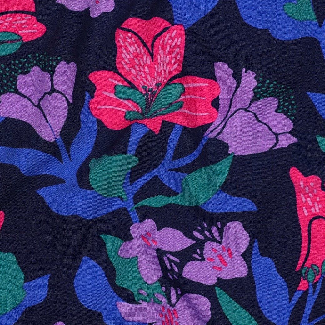 LENZING ECOVERO AMIRA FLORAL NERIDA HANSEN NAVY #2