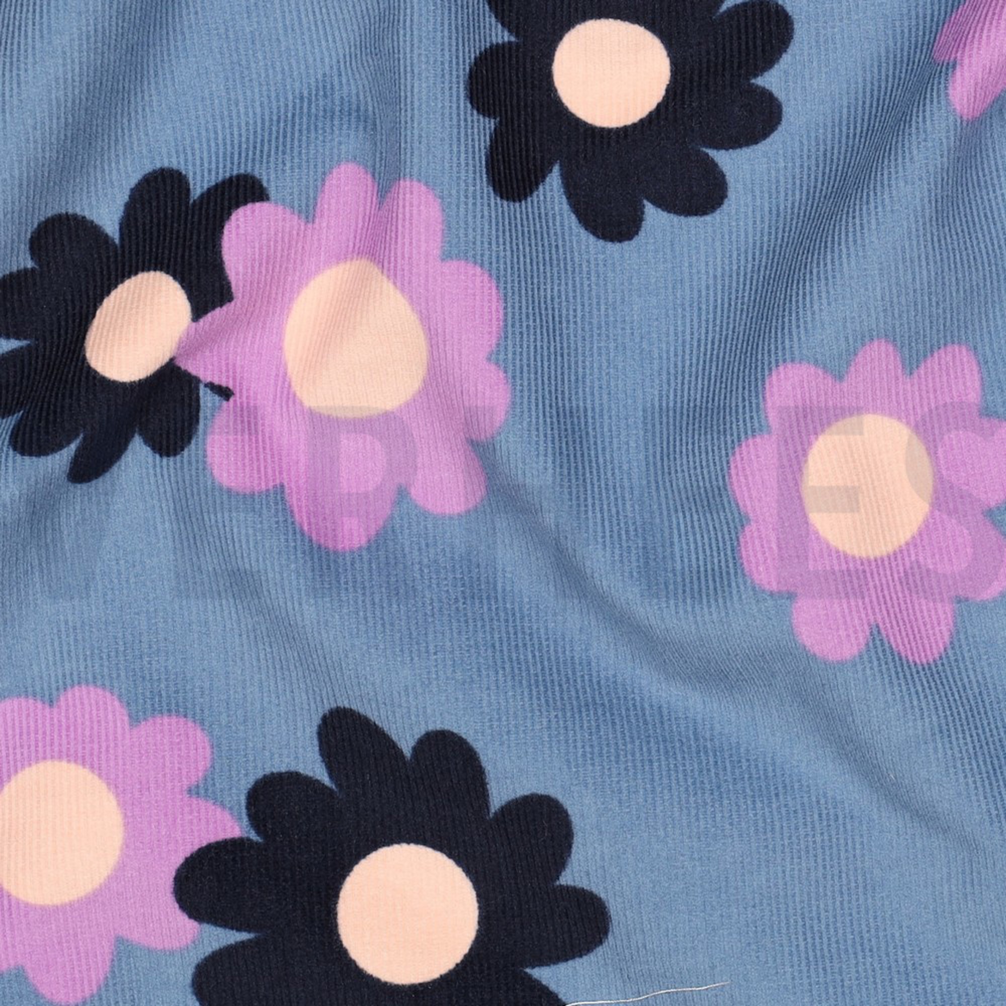 BABYCORD FLOWERS JEANS (high resolution) #2