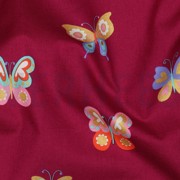 FINE POPLIN FOIL BUTTERFLIES FUCHSIA (thumbnail) #2