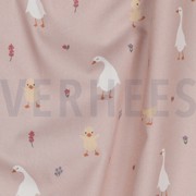 FINE POPLIN GOTS LITTLE GOOSE LIGHT PINK (thumbnail) #2