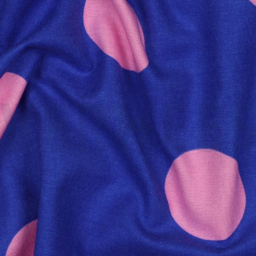 FLANNEL DOTS COBALT #2