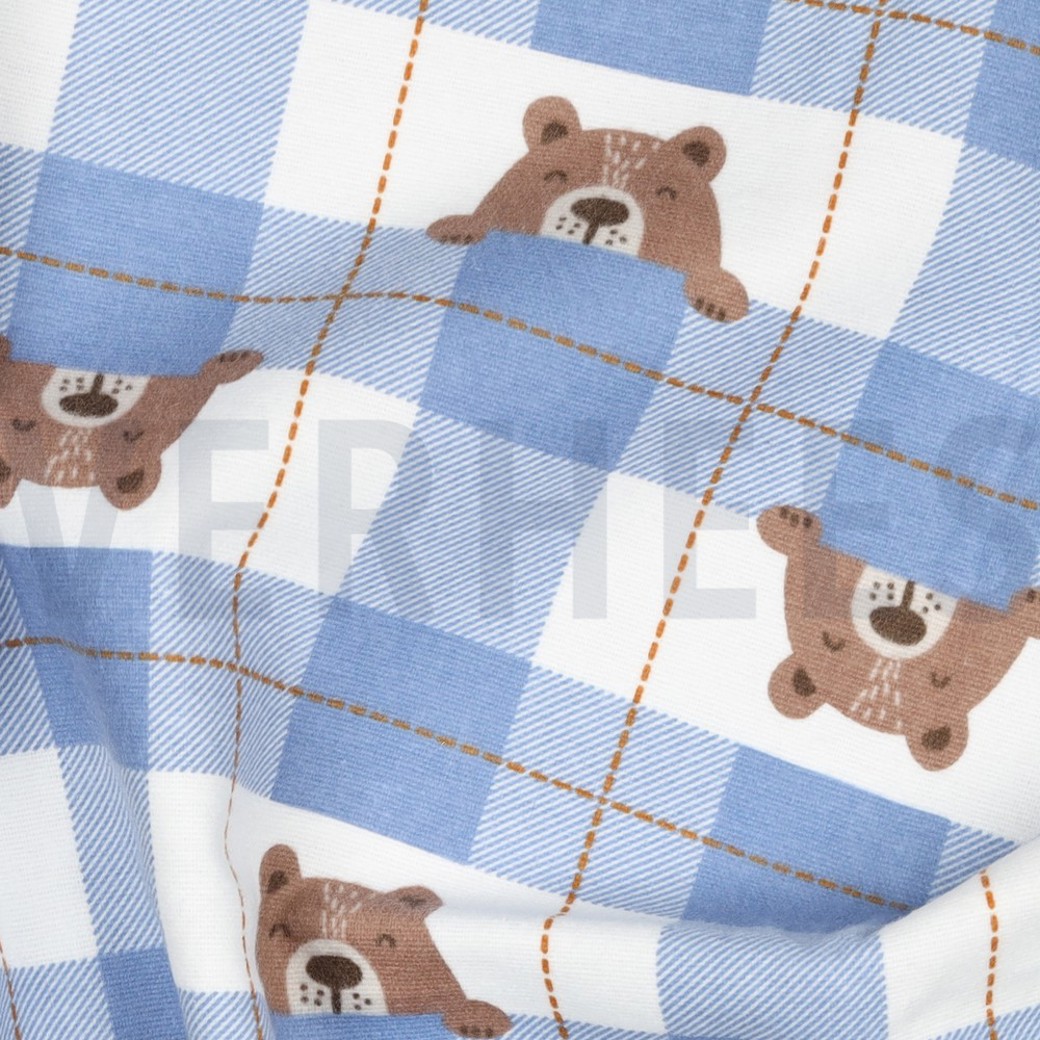 FLANNEL BEAR CHECK JEANS #2