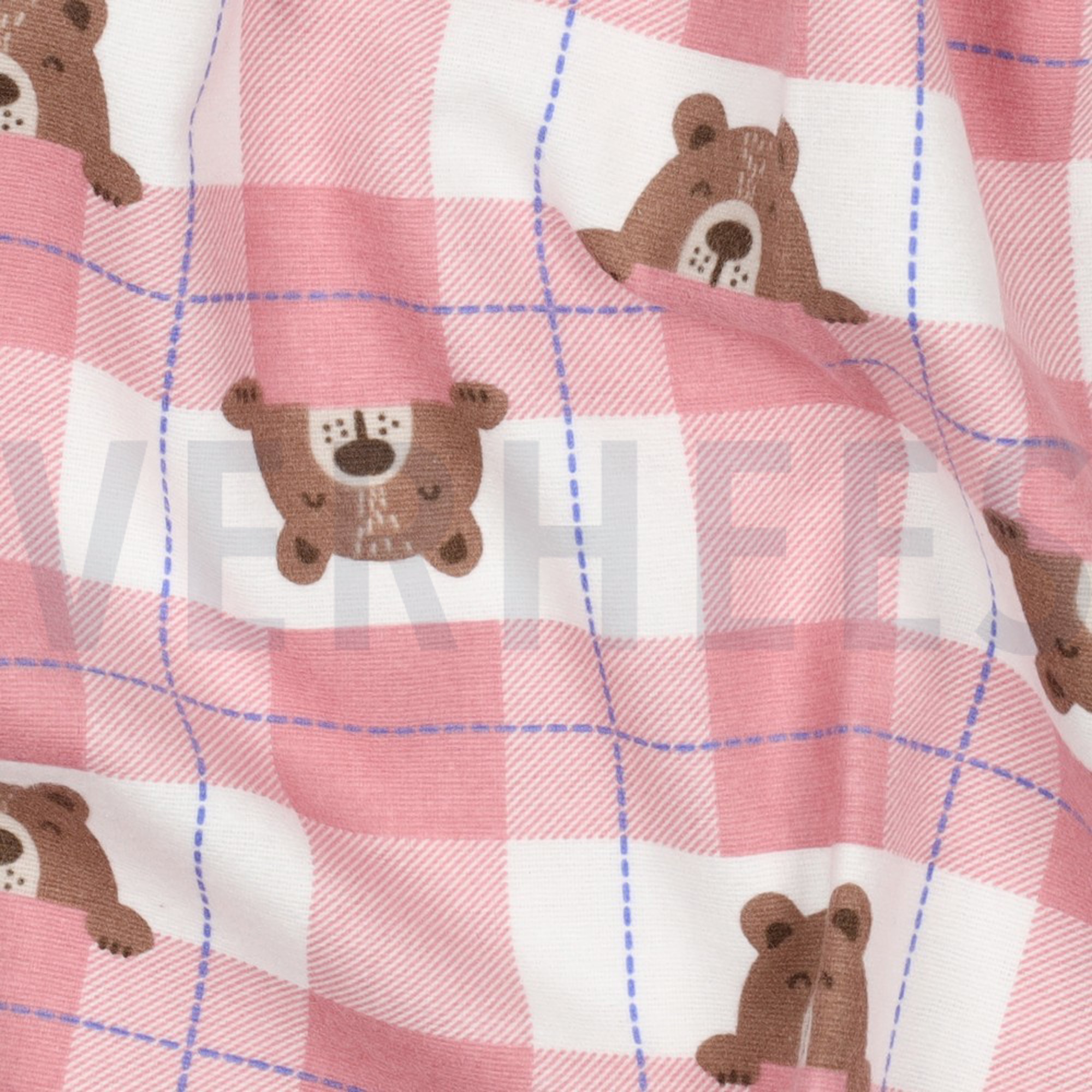 FLANNEL BEAR CHECK LIGHT PINK (high resolution) #2