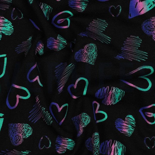 JERSEY DIGITAL HEARTS BLACK #7