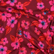 JERSEY DIGITAL FLOWERS PINK / RED (thumbnail) #2
