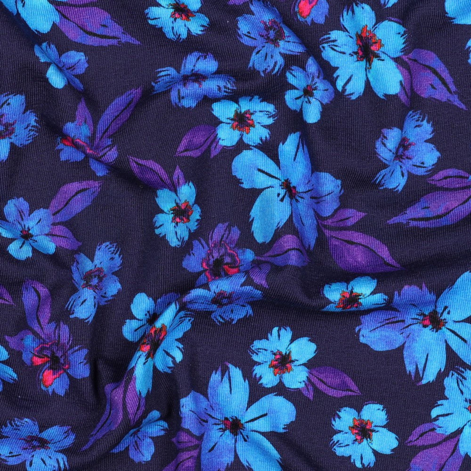 JERSEY DIGITAL FLOWERS BLUE / PURPLE (high resolution) #2