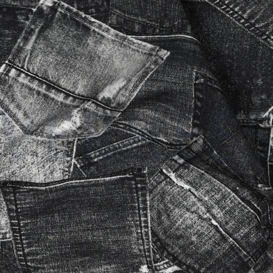 JERSEY DIGITAAL JEANS ZAKKEN DONKERGRIJS #7