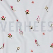 JERSEY DIGITAL RABBITS AND FLOWERS WHITE (thumbnail) #2