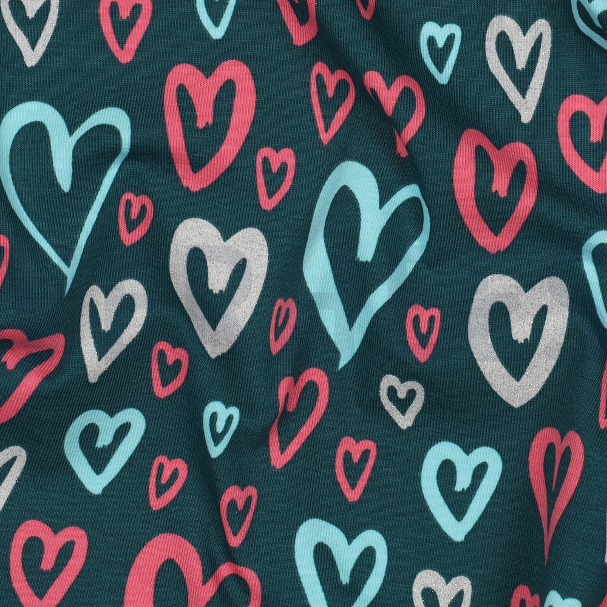 JERSEY GLITTER HEARTS PETROL (high resolution) #2