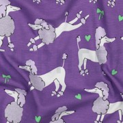JERSEY GLITTER POODLES LAVENDER (thumbnail) #2