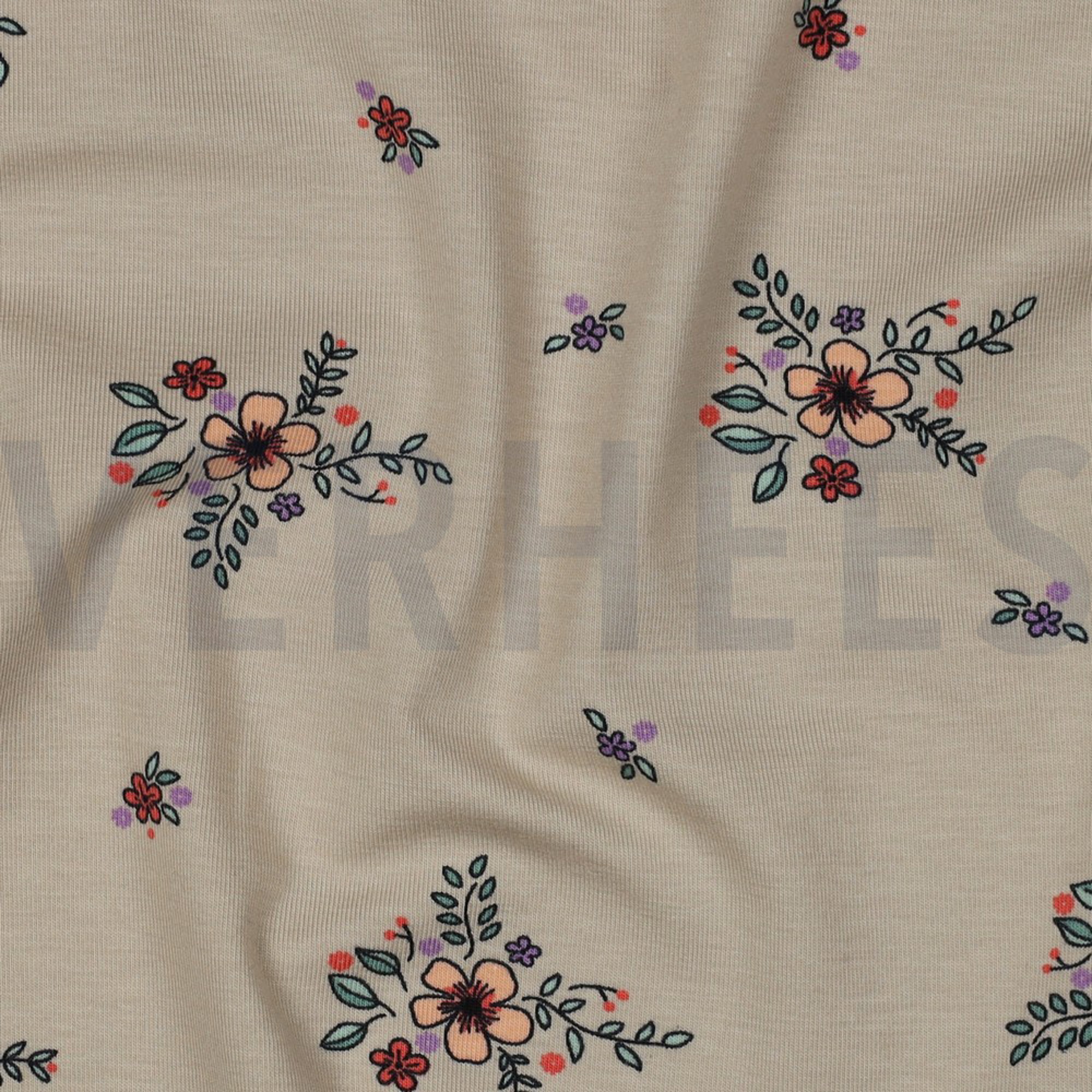 JERSEY GOTS FLOWERS SAND (high resolution) #2