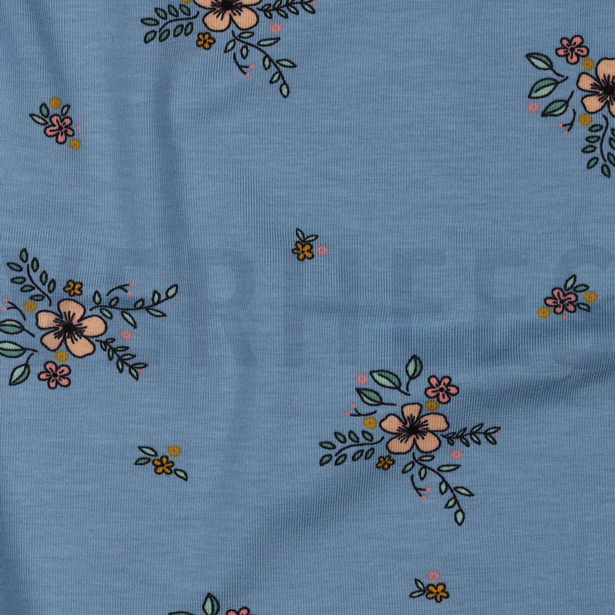 JERSEY GOTS FLOWERS LIGHT BLUE (high resolution) #2