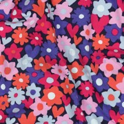 JERSEY FLOWERS BLUE / RED (thumbnail) #2