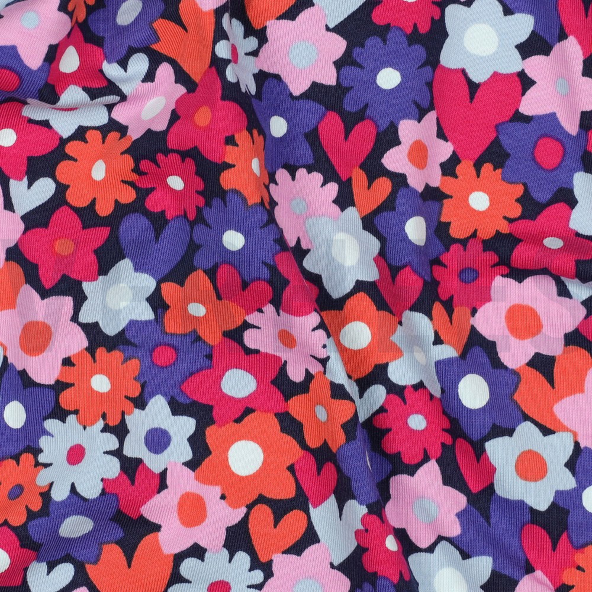JERSEY FLOWERS BLUE / RED (high resolution) #2