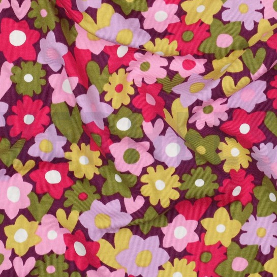 JERSEY BLOEMEN GROEN / ROZE #7