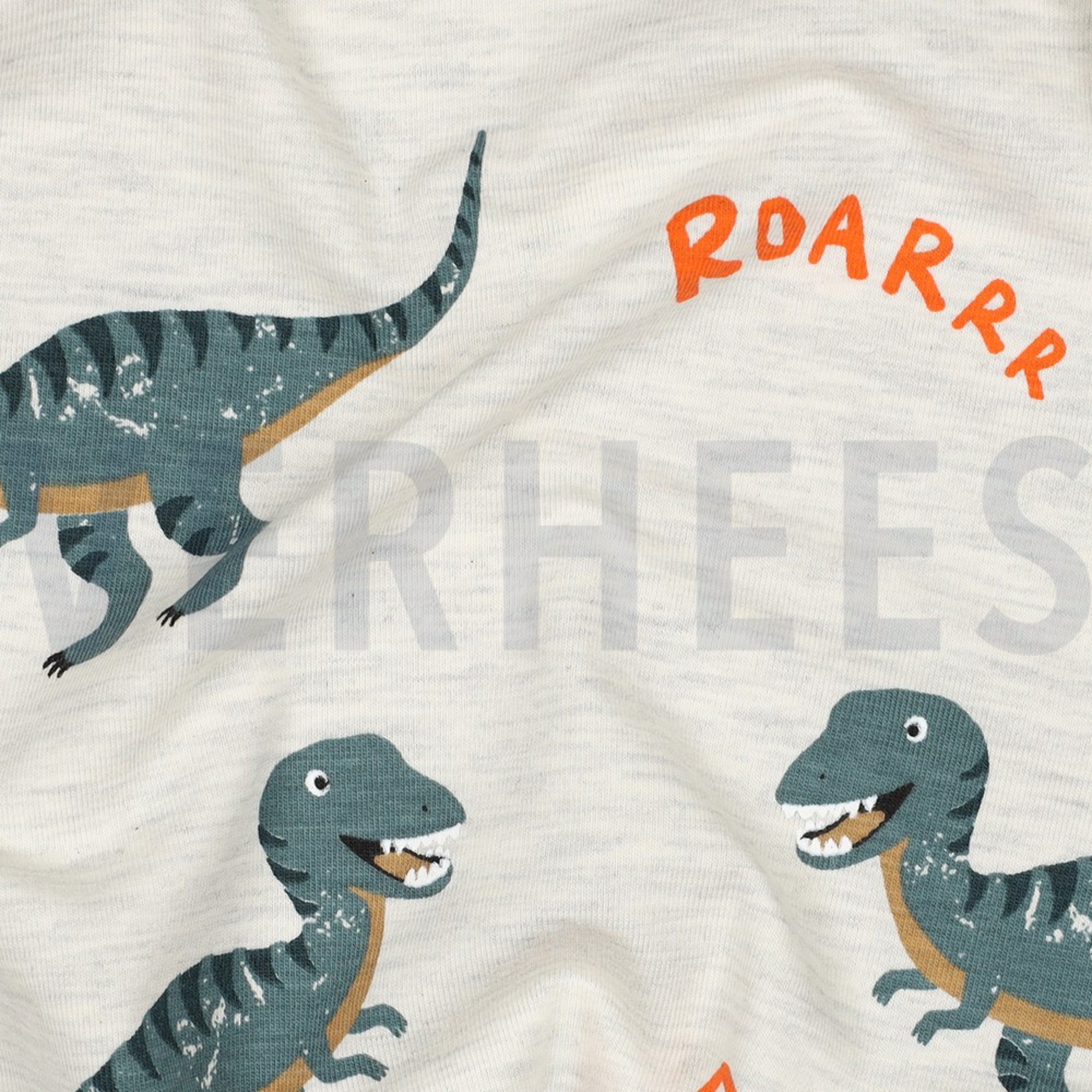 JERSEY MELANGE DINOSAURS ECRU MELANGE (high resolution) #2