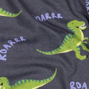 JERSEY MELANGE DINOSAURS INDIGO MELANGE (thumbnail) #2