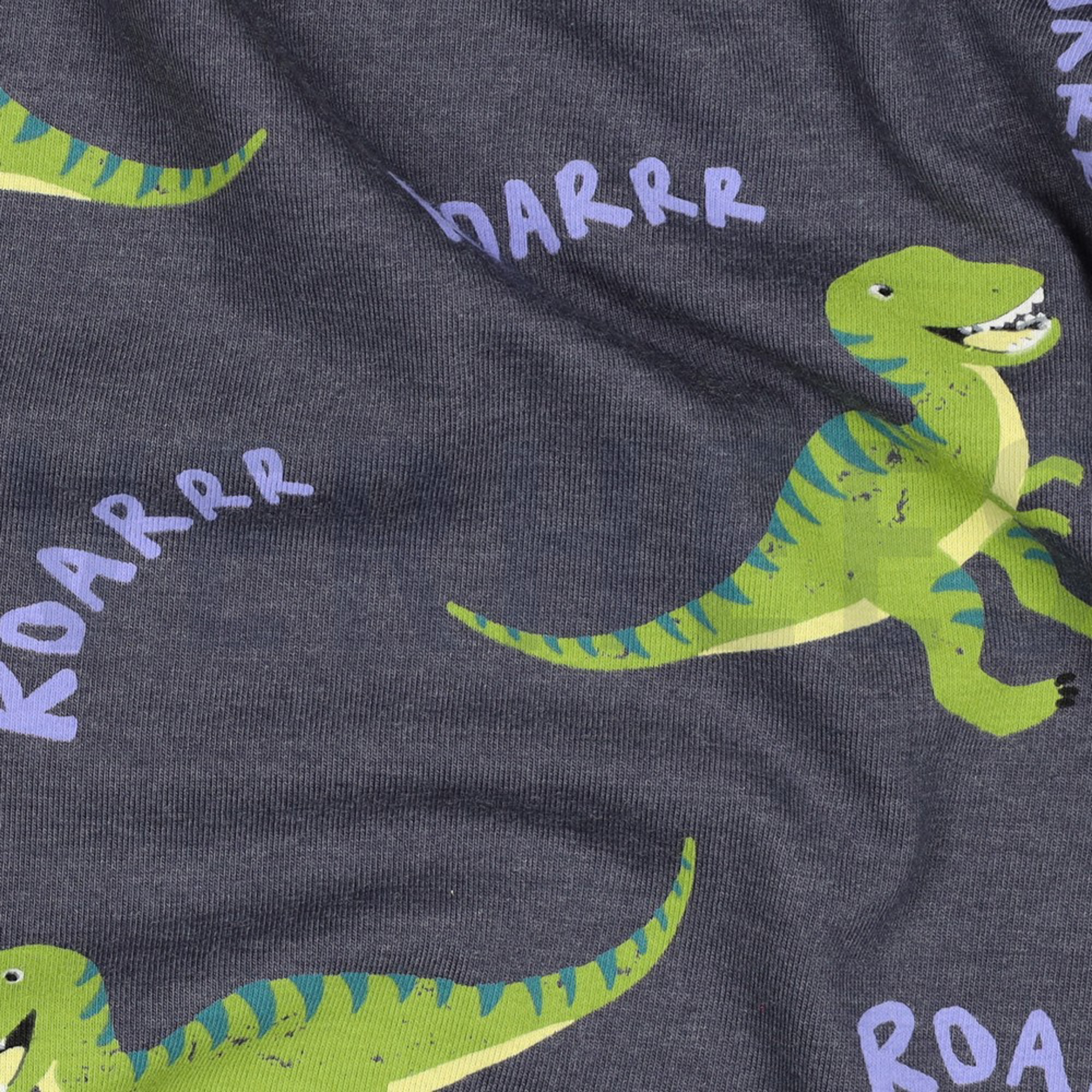 JERSEY MELANGE DINOSAURS INDIGO MELANGE (high resolution) #2