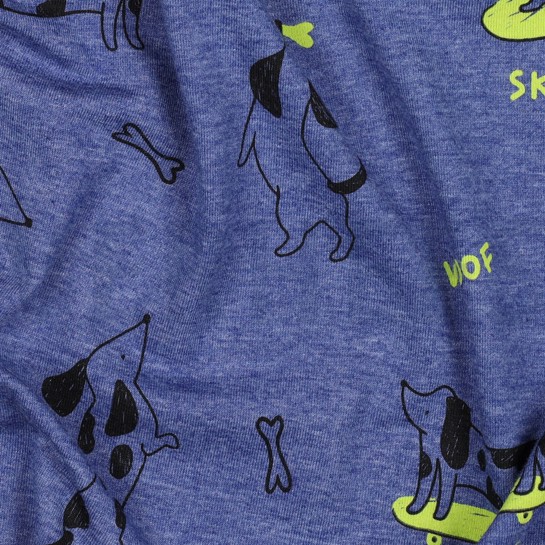 JERSEY MELANGE SKATE CLUB KOBALT GEMÊLEERD #7