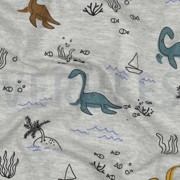 JERSEY MELANGE WATER DINOSAURS LIGHT GREY MELANGE (thumbnail) #2