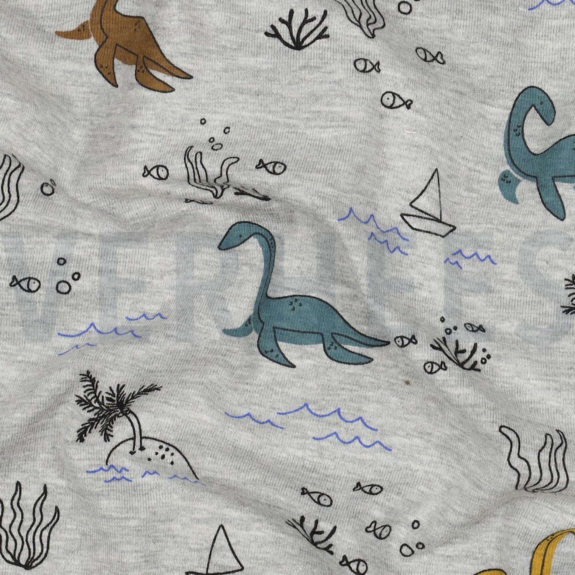 JERSEY MELANGE WATER DINOSAURS LIGHT GREY MELANGE (high resolution) #2