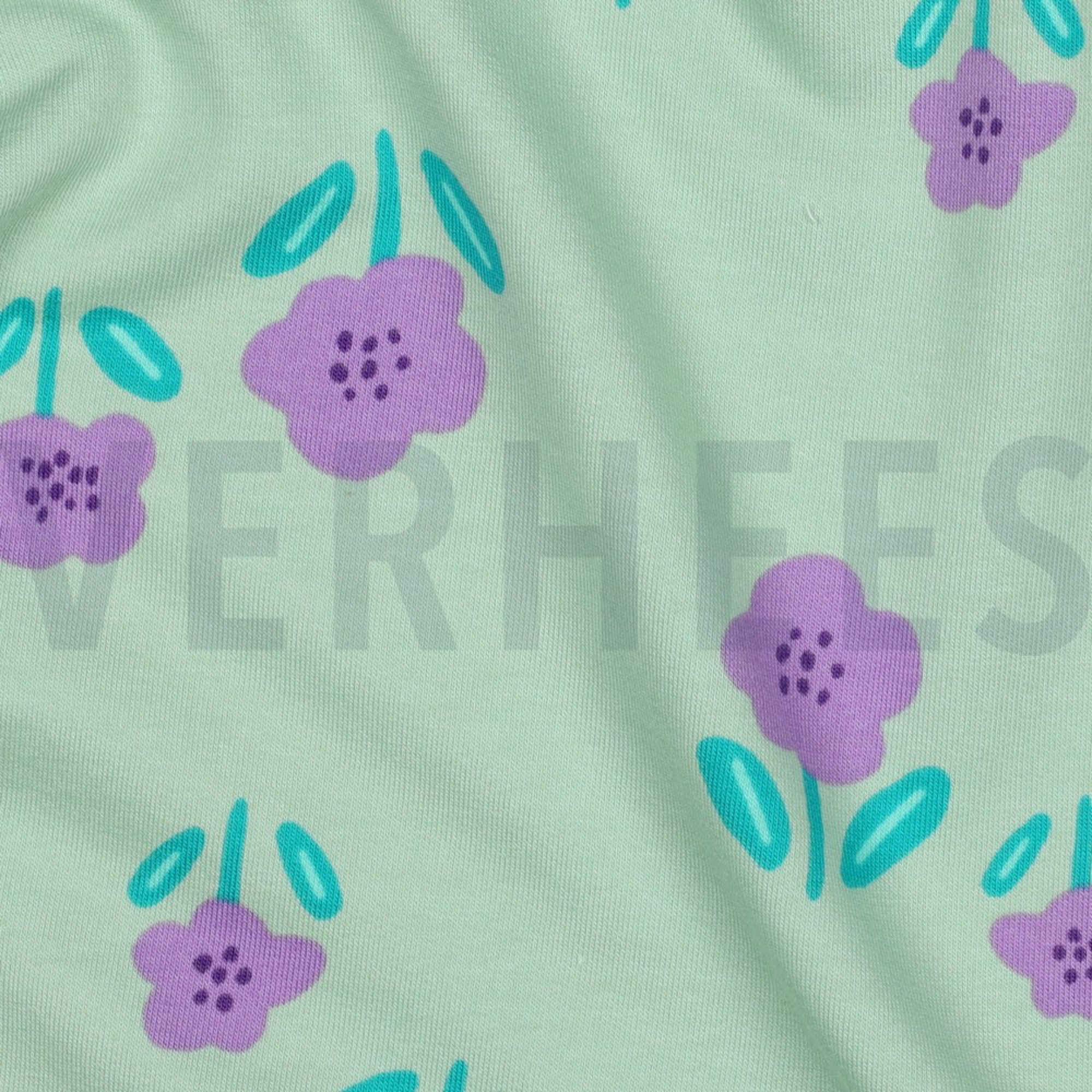 FRENCH TERRY FLOWERS MINT (high resolution) #2