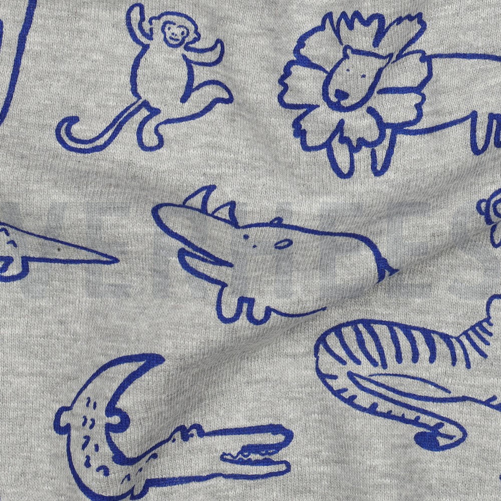 SWEAT MELANGE SAFARI ANIMALS LIGHT GREY MELANGE (high resolution) #2