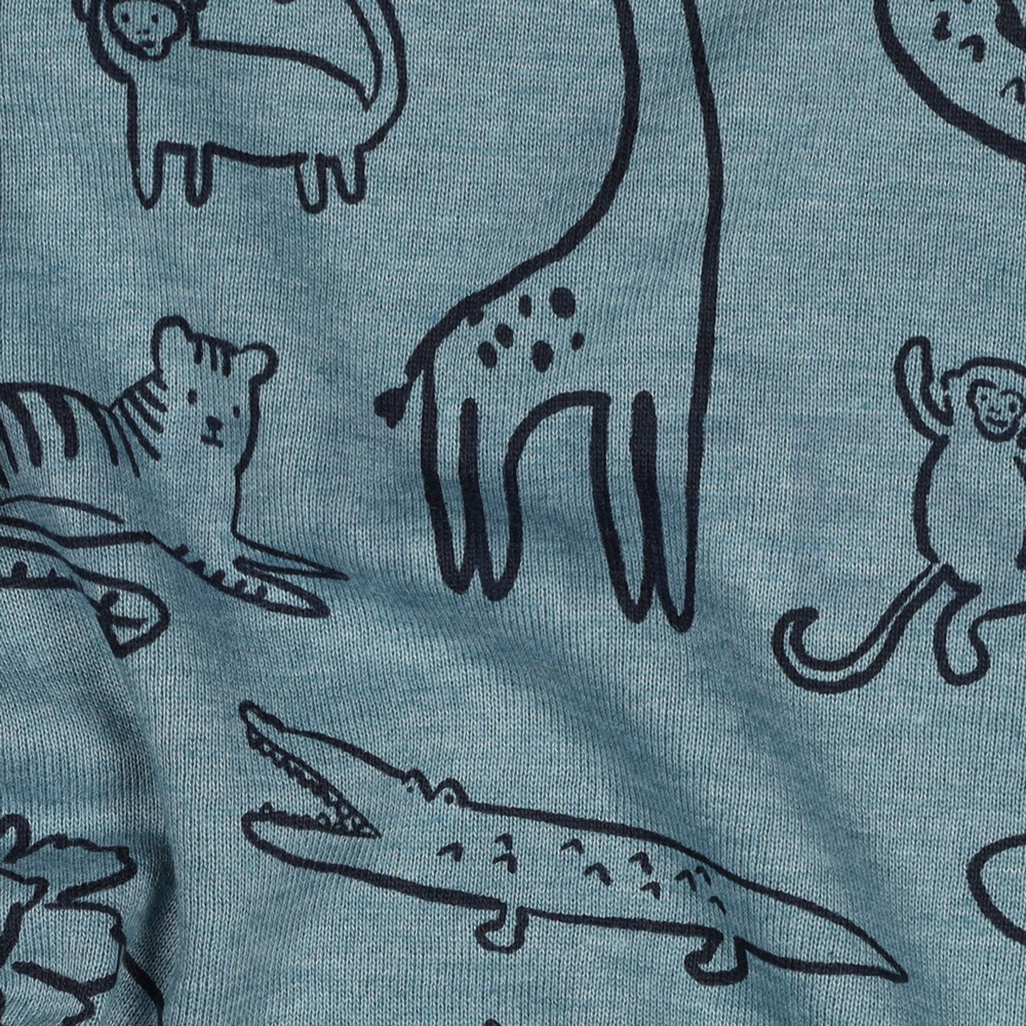 SWEAT MELANGE SAFARI ANIMALS SMOKE BLUE MELANGE (high resolution) #2