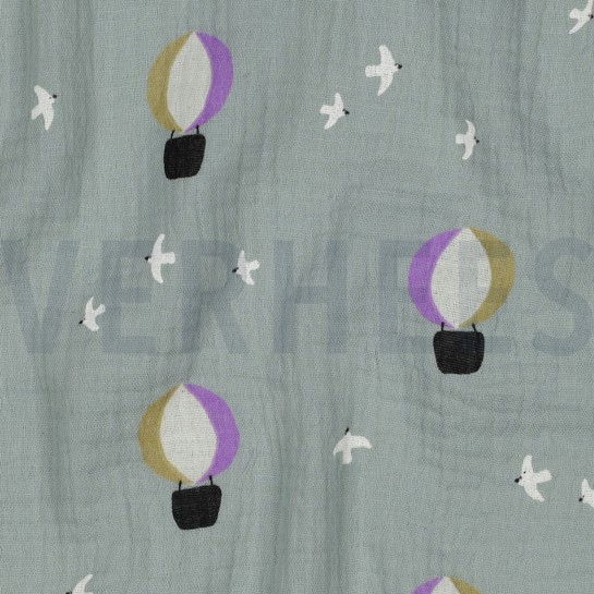 DOUBLE GAUZE HETELUCHTBALLONNEN NILEGROEN #7