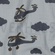 DOUBLE GAUZE HELICOPTERS LIGHT BLUE (thumbnail) #2