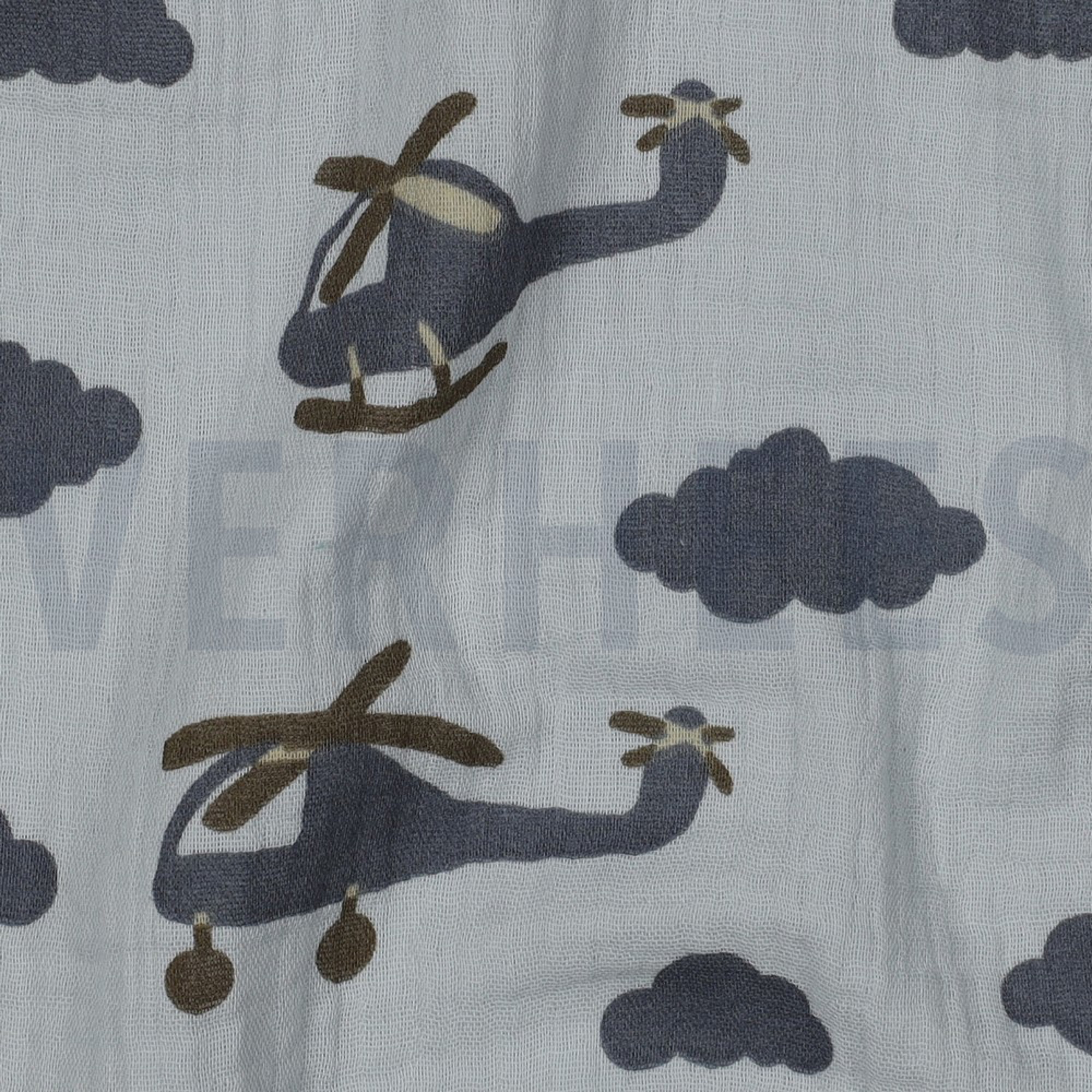 DOUBLE GAUZE HELICOPTERS LIGHT BLUE (high resolution) #2